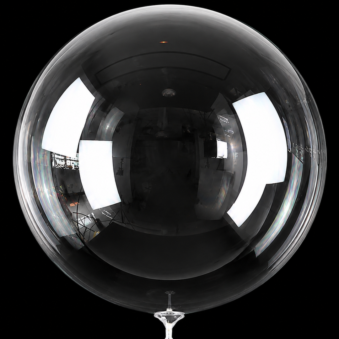 Crystal Clear Sphere Shaped BOBO Balloon 36 inches | Helium Quality