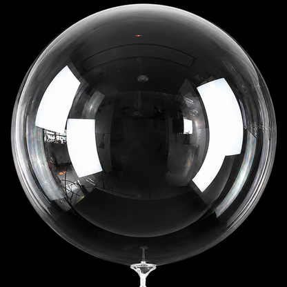 Crystal Clear Sphere Shaped BOBO Balloon 36 inches | Helium Quality