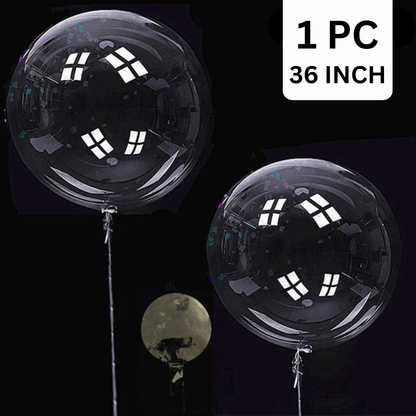 Crystal Clear Sphere Shaped BOBO Balloon 36 inches | Helium Quality