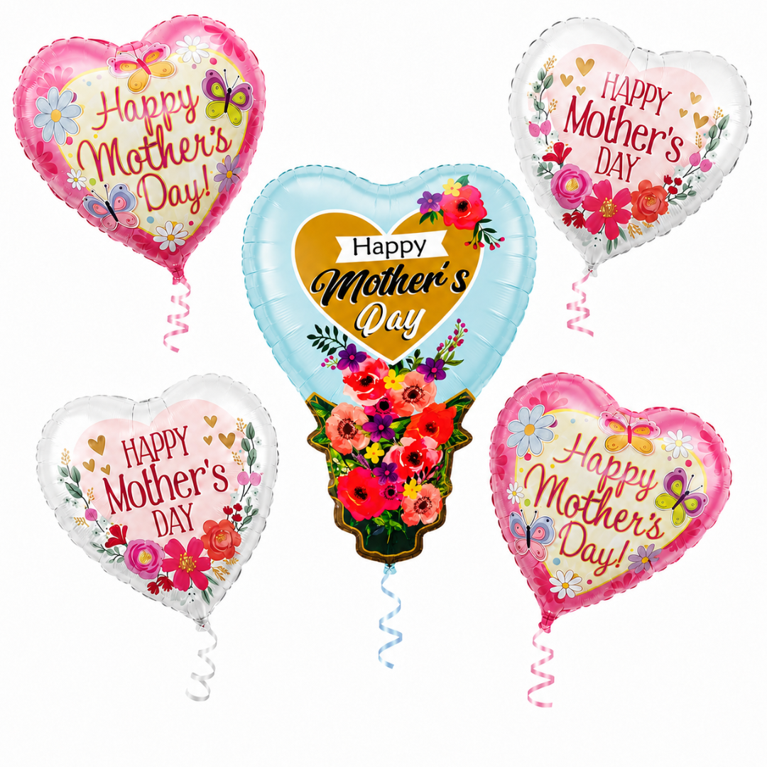 Happy Mother's Day Floral Bouquet Set - 5PC