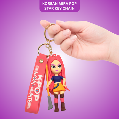 Kpop Cartoon Mira Keychain - Cute Anime Bag Charm | Wanna Party - Image 1