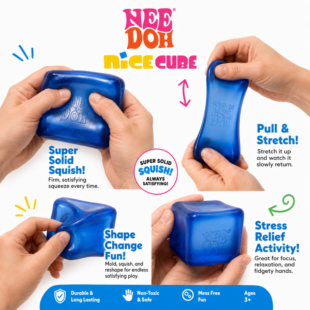 Buy NeeDoh Nice Cube Squishy Toy Online - Stress Relief Fidget Toy | Wanna Party - Image 9