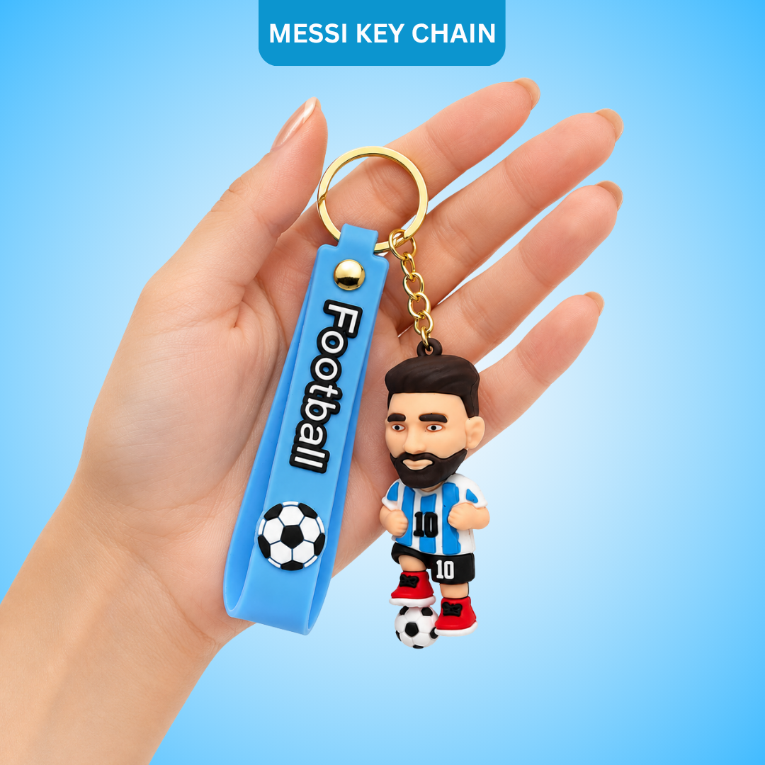 "Messi Football Jersey Keychain - Soccer Ball Bag Charm | Wanna Party" - Image 1