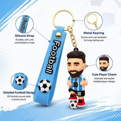 "Messi Football Jersey Keychain - Soccer Ball Bag Charm | Wanna Party" - Image 3