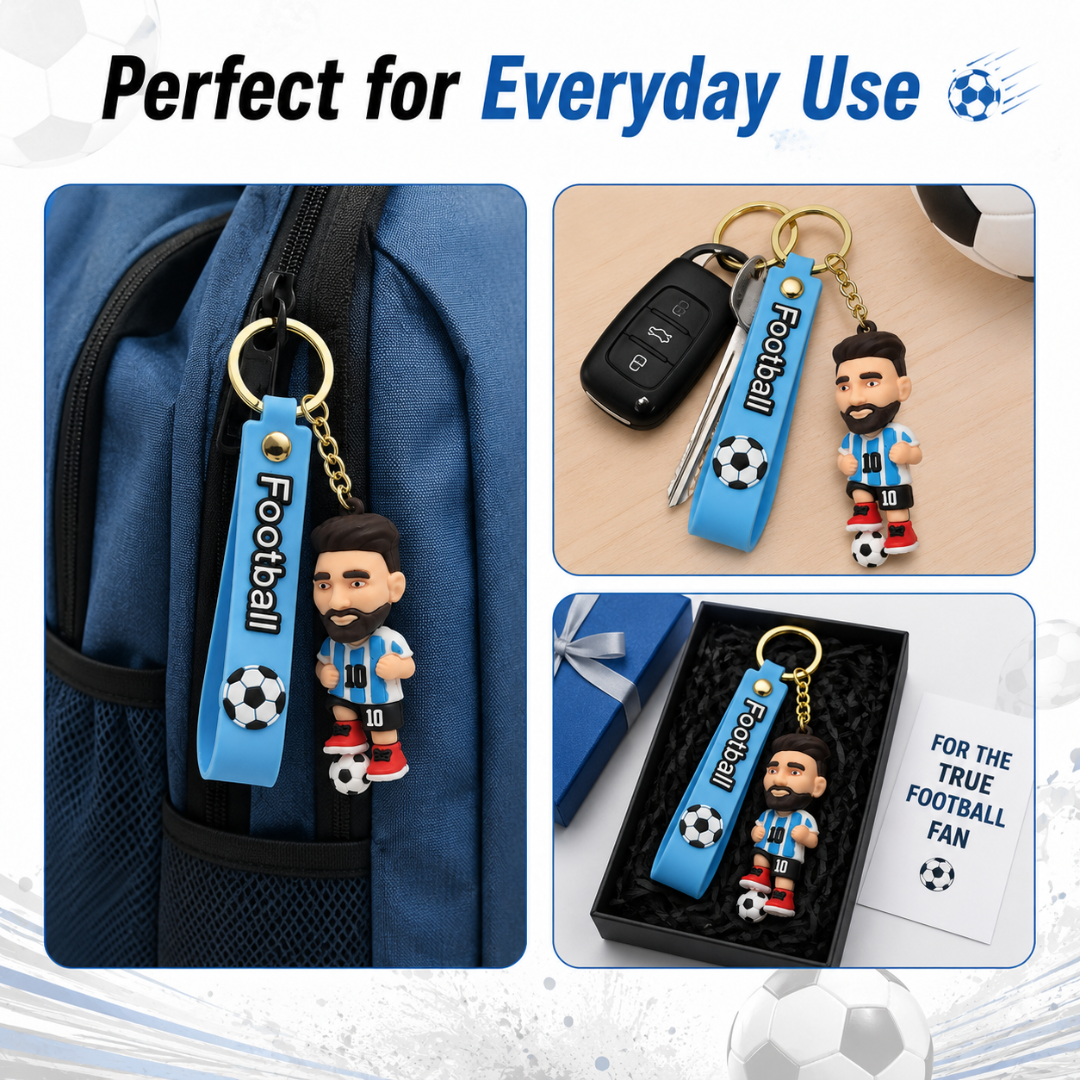 "Messi Football Jersey Keychain - Soccer Ball Bag Charm | Wanna Party" - Image 8
