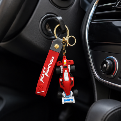 Ferrari Car Shaped Keychain - Racing Theme Bag Charm | Wanna Party - Image 7