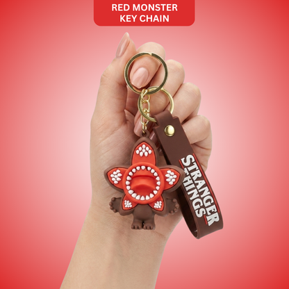 Stranger Things Demogorgon Keychain - Flower Shape Red Charm | Wanna Party - Image 1