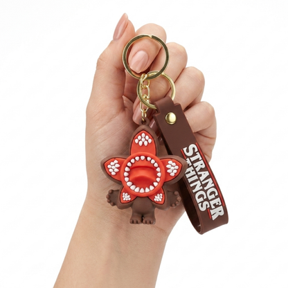 Stranger Things Demogorgon Keychain - Flower Shape Red Charm | Wanna Party - Image 2