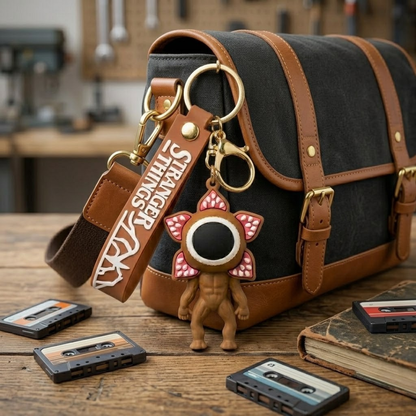 Stranger Things Demogorgon Keychain Brown - Flower Bag Charm | Wanna Party - Image 6