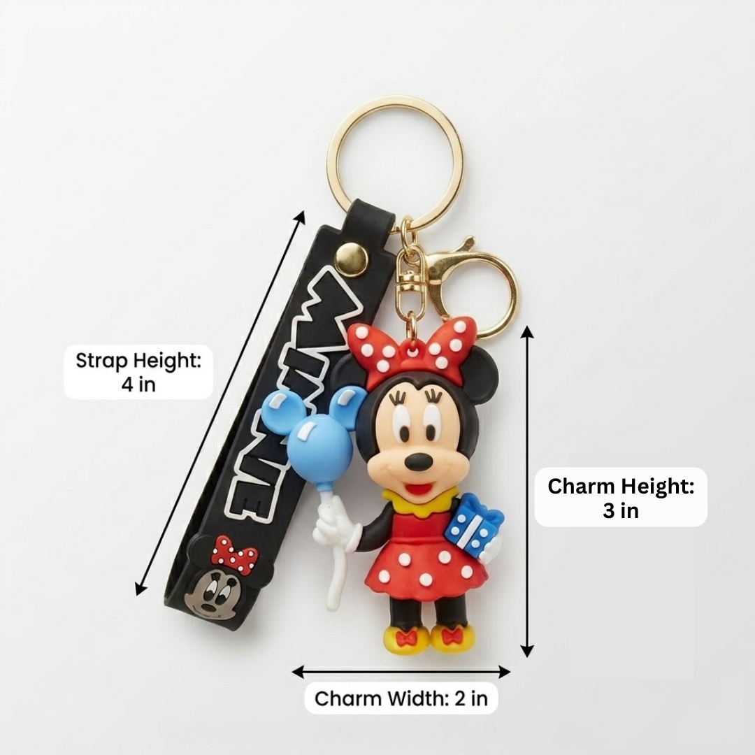 Minnie Mouse Keychain - Cute Disney Bag Charm for Kids | Wanna Party - Image 3