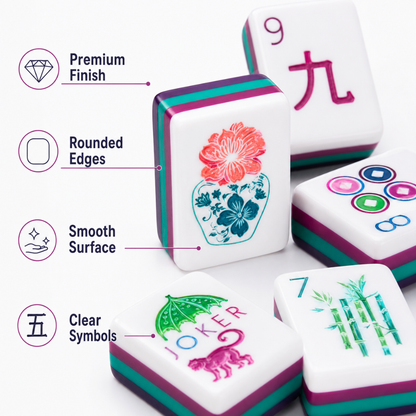 Mahjong Set - Mulberry Tiles - 4 Layers - 160 Tiles