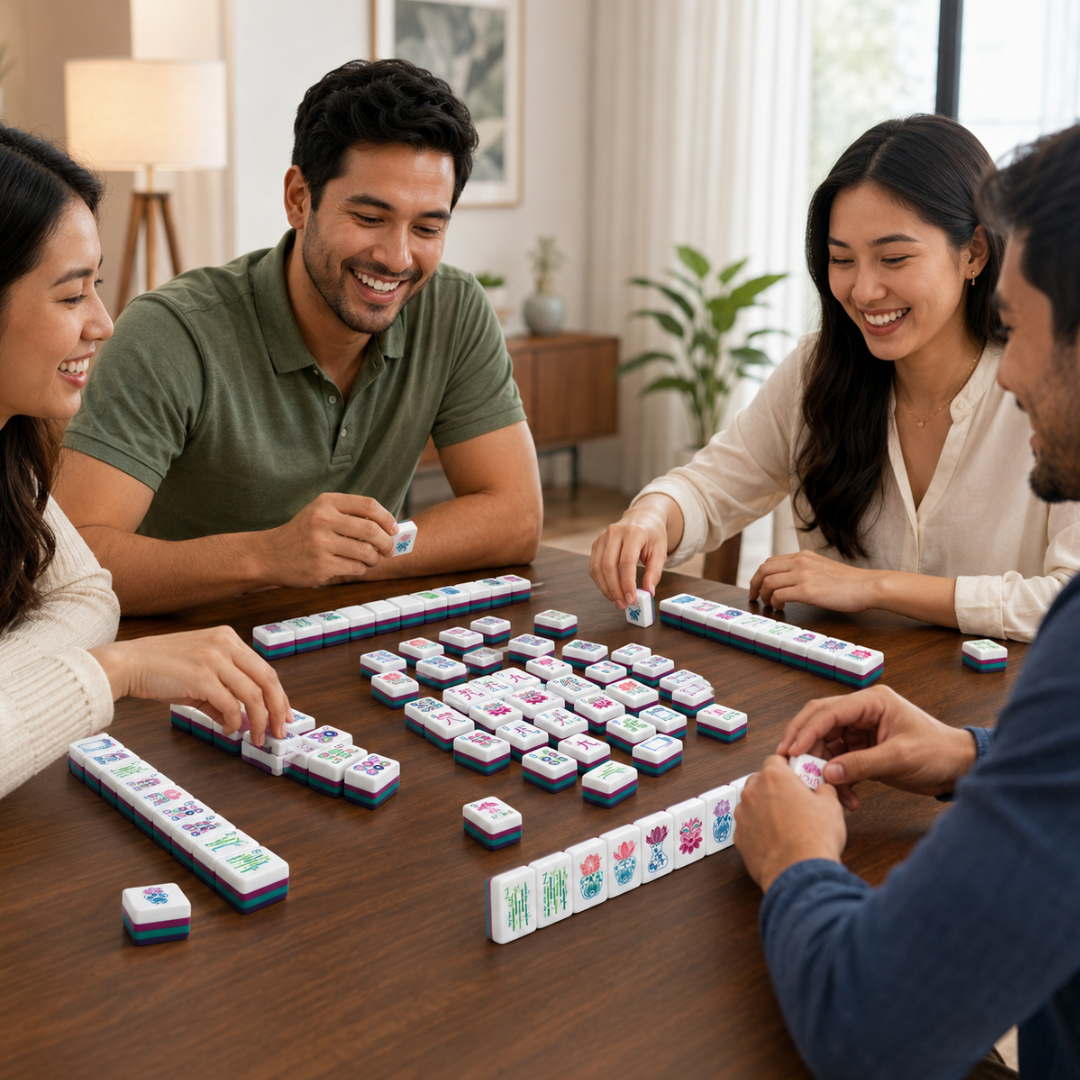 Mahjong Set - Mulberry Tiles - 4 Layers - 160 Tiles
