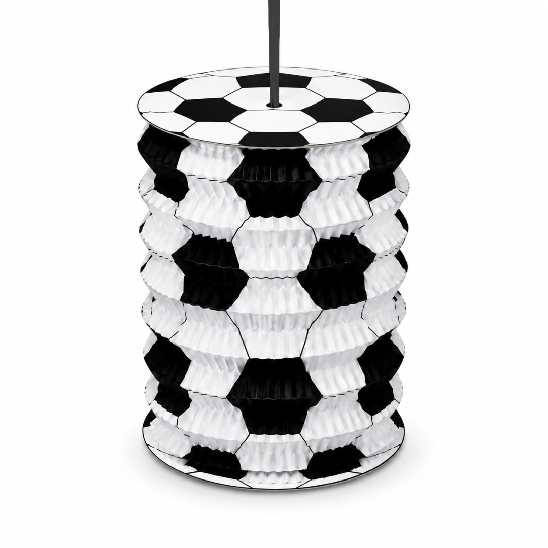 Soccer Lanterns White & Black - Set of 4PC