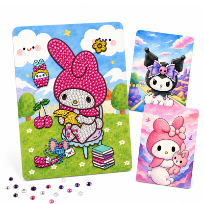 Diamond Craft DIY My Melody Art Kit - 2 in 1 Kawaii Set | Wanna Party - Image 11