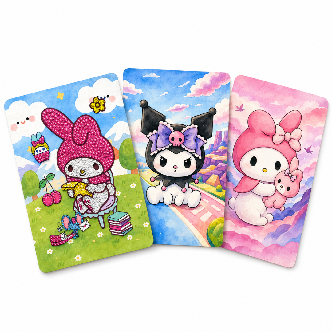 Diamond Craft DIY My Melody Art Kit - 2 in 1 Kawaii Set | Wanna Party