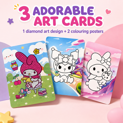 Diamond Craft DIY My Melody Art Kit - 2 in 1 Kawaii Set | Wanna Party - Image 7