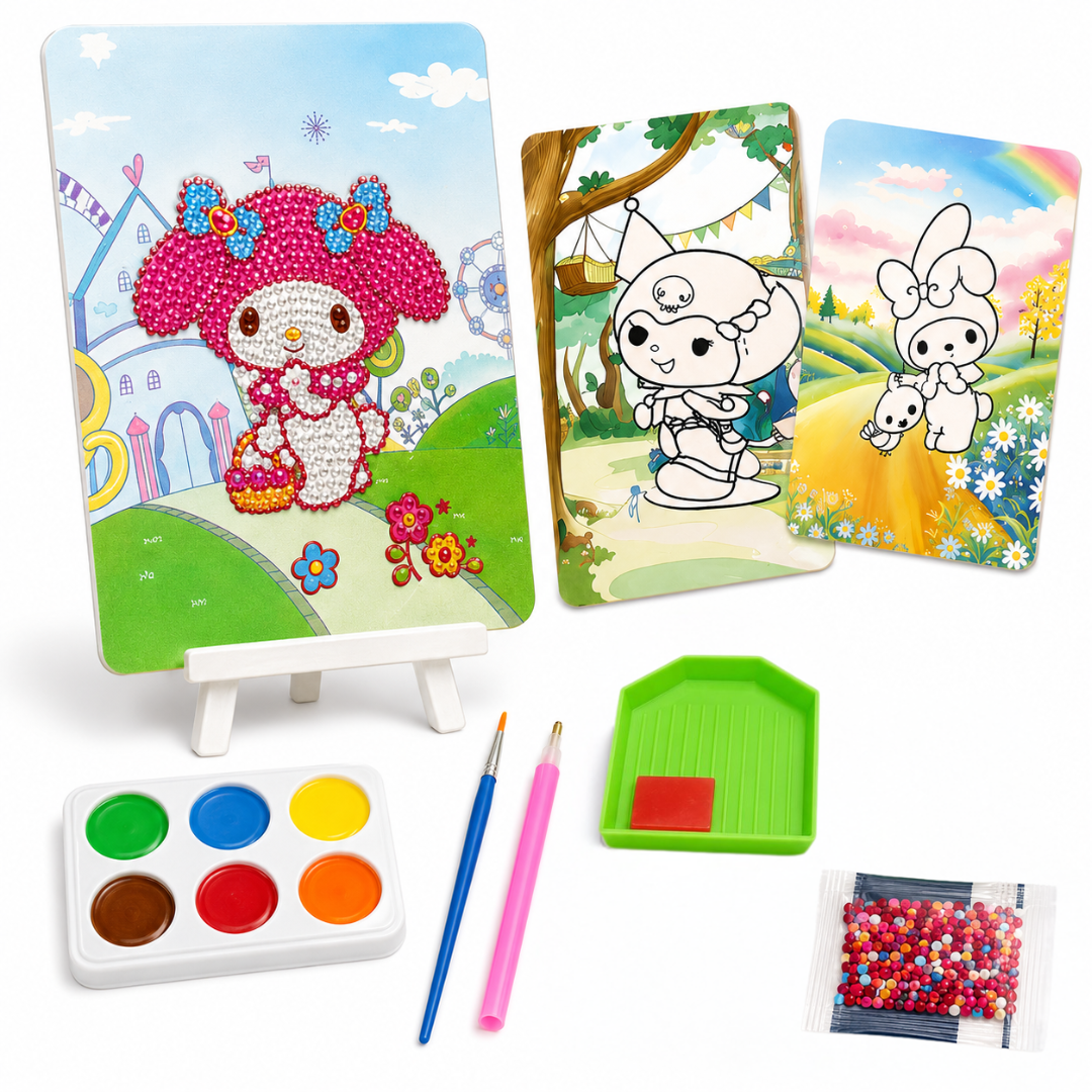 Diamond Craft DIY Cinnamoroll Art Kit - 2 in 1 Painting Set | Wanna Party - Image 3