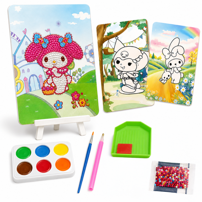 Diamond Craft DIY Cinnamoroll Art Kit - 2 in 1 Painting Set | Wanna Party - Image 3