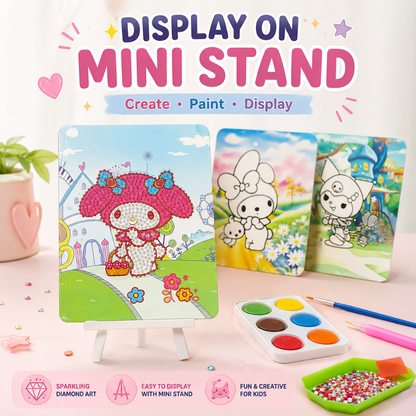 Diamond Craft DIY Cinnamoroll Art Kit - 2 in 1 Painting Set | Wanna Party - Image 8