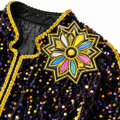 K-POP Rumi Black Shimmery Costume for Kids - Size S - Age 3 to 5 Years