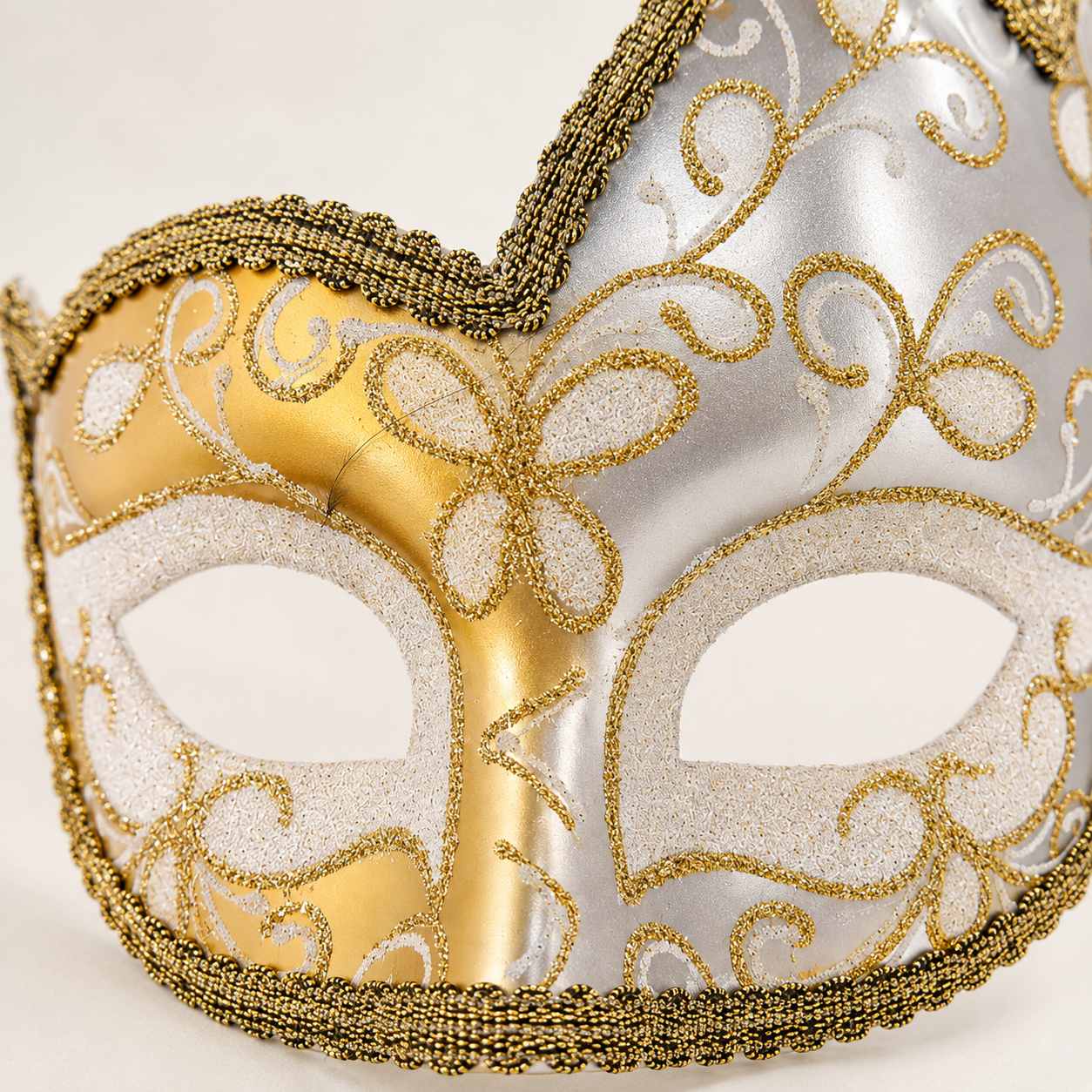 Mosaic Golden Silver Venetian Unisex Mask