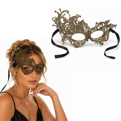 Golden Net Mask for Young Adults