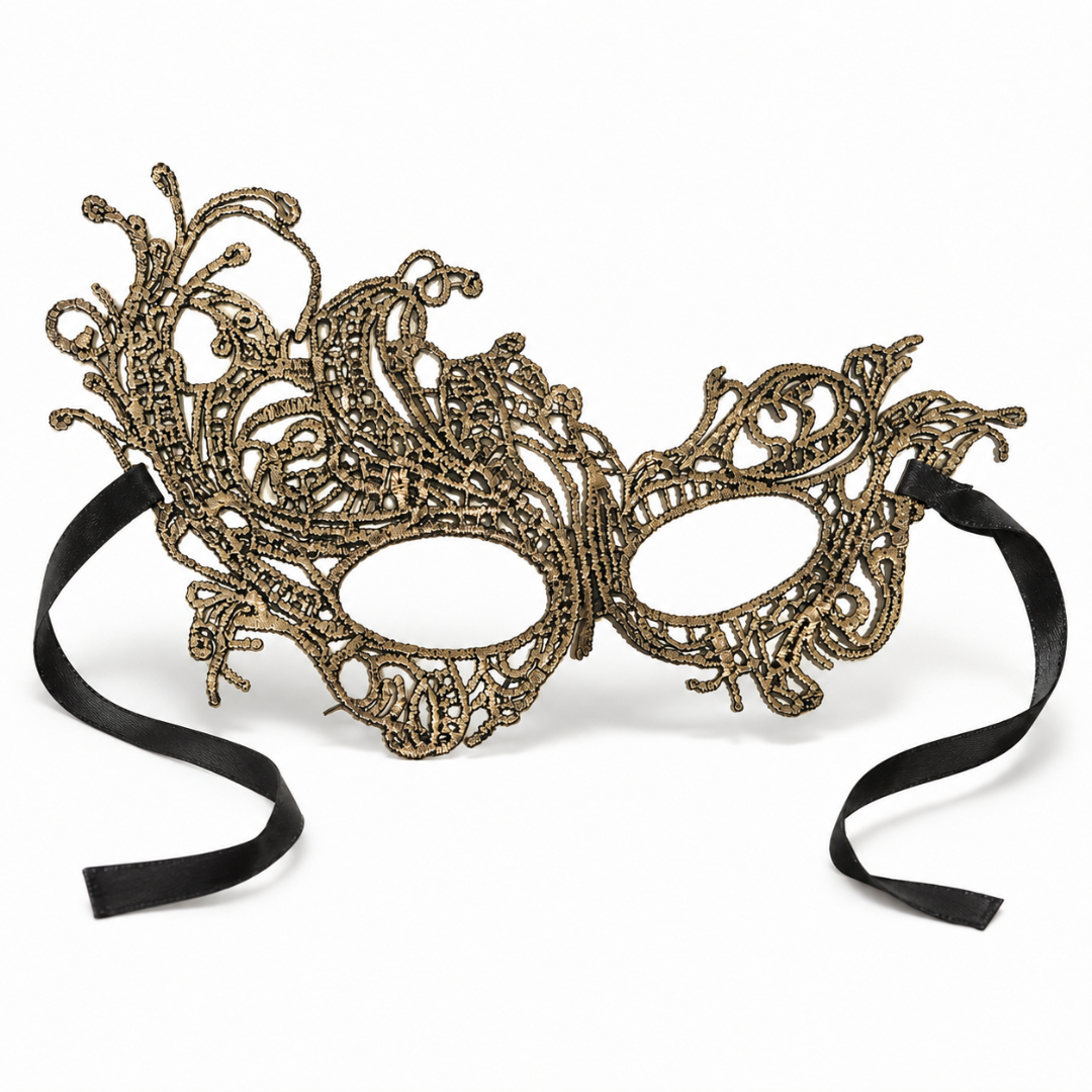 Golden Net Mask for Young Adults