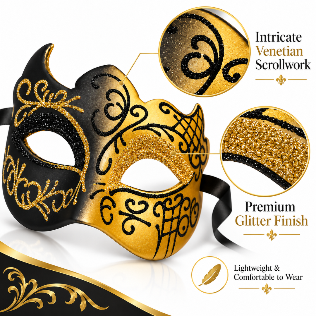 Macho Golden Eye Mask for Men
