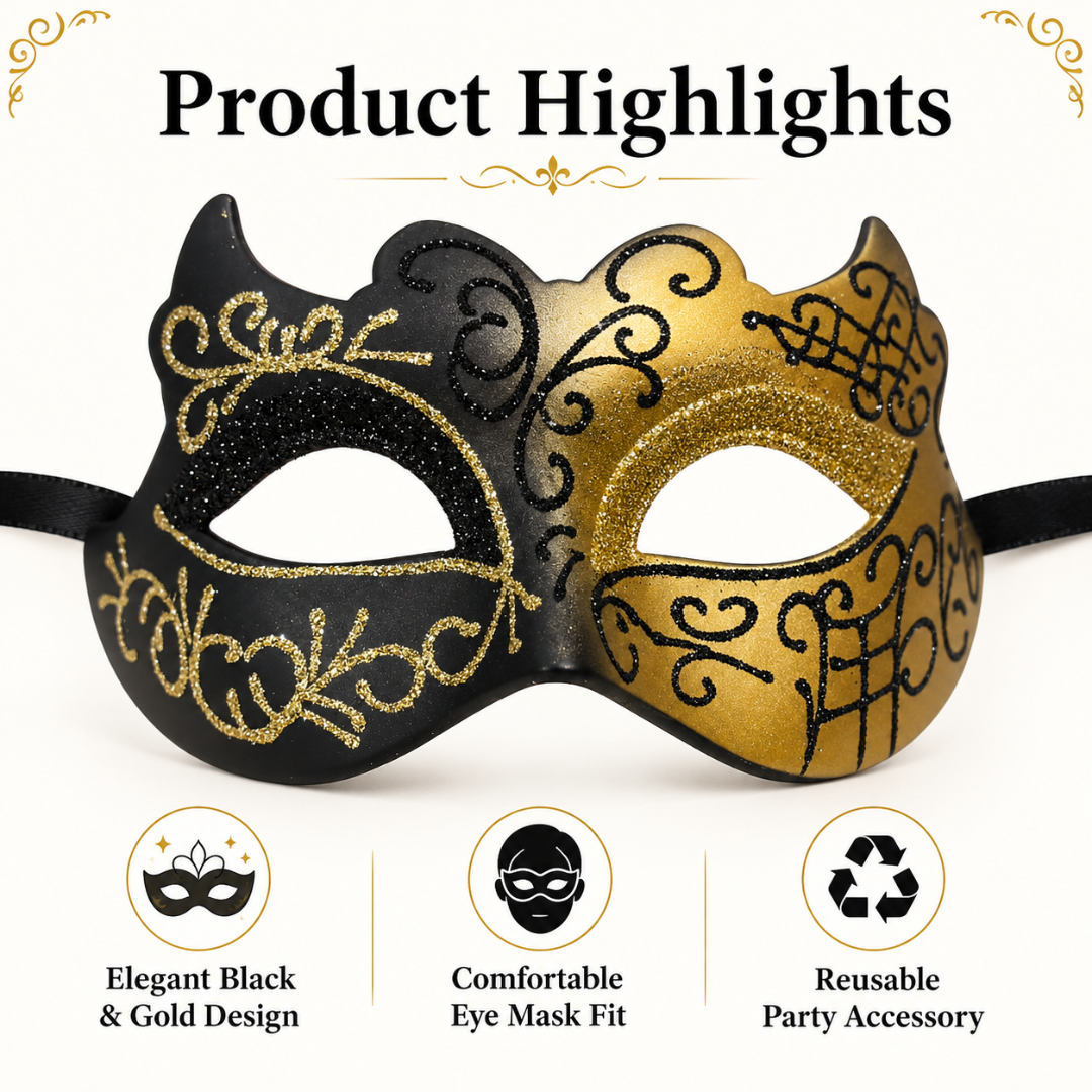 Macho Golden Eye Mask for Men