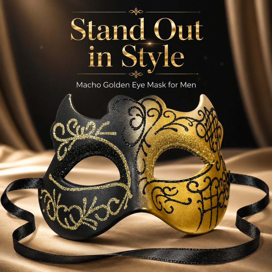 Macho Golden Eye Mask for Men