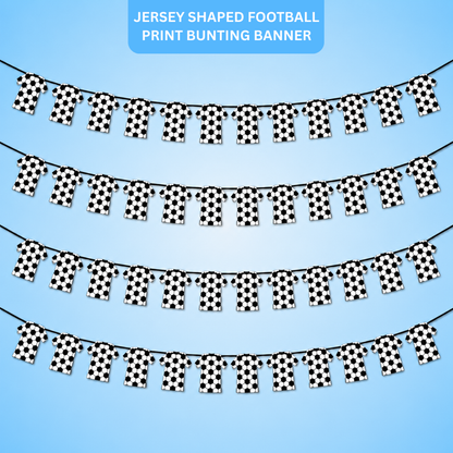 "Football Jersey Bunting Banner 4 Pack 10FT - Sports Party Decor | Wanna Party" - Image 1