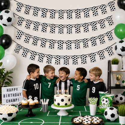 "Football Jersey Bunting Banner 4 Pack 10FT - Sports Party Decor | Wanna Party" - Image 8