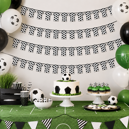"Football Jersey Bunting Banner 4 Pack 10FT - Sports Party Decor | Wanna Party" - Image 9