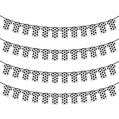 "Football Jersey Bunting Banner 4 Pack 10FT - Sports Party Decor | Wanna Party" - Image 2