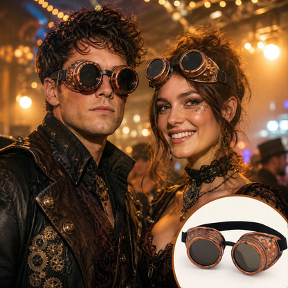 Steampunk Cosplay Glasses for Adults - 1PC