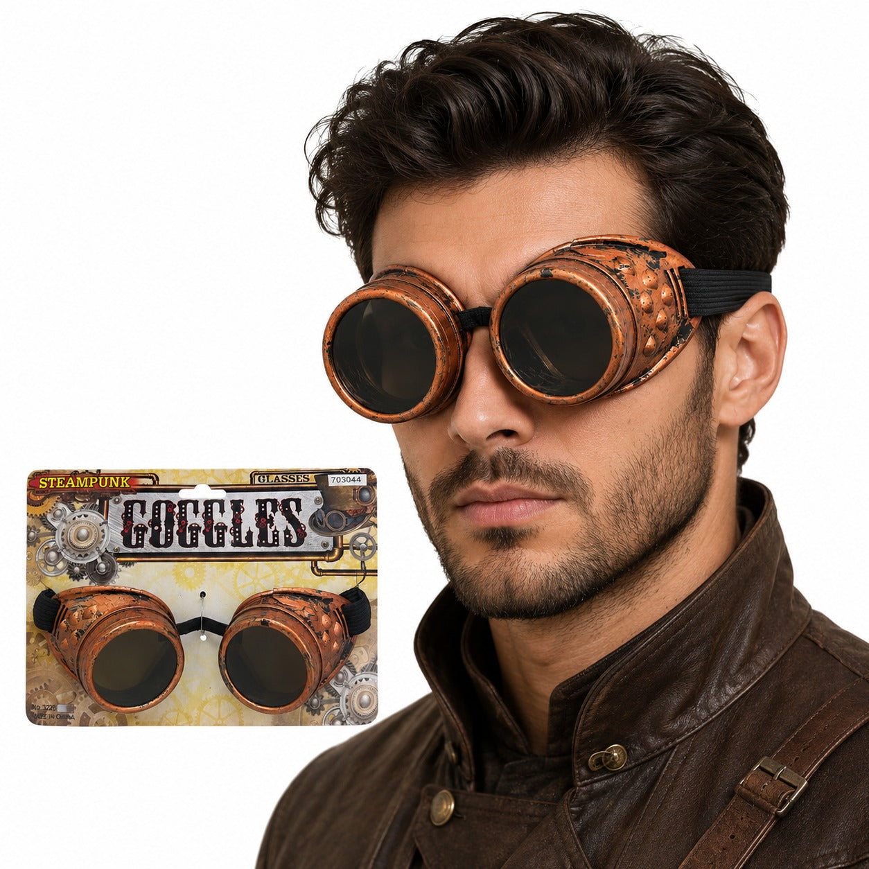 Steampunk Cosplay Glasses for Adults - 1PC