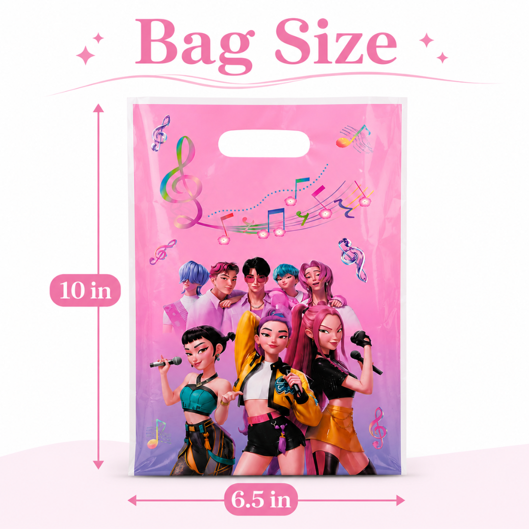 KPOP Loot Bags Pink - 10PC