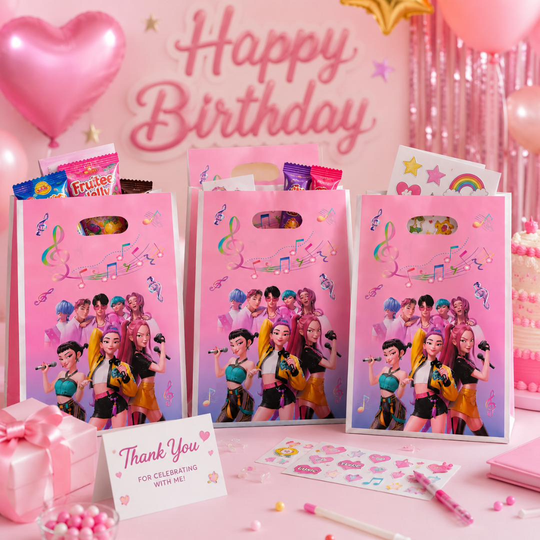 KPOP Loot Bags Pink - 10PC
