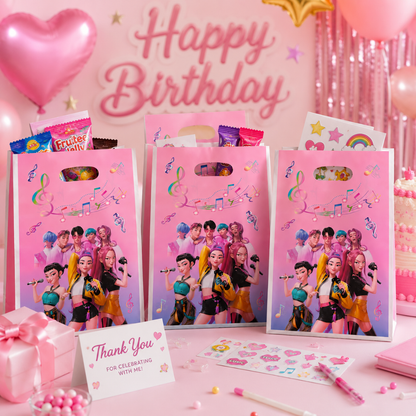 KPOP Loot Bags Pink - 10PC