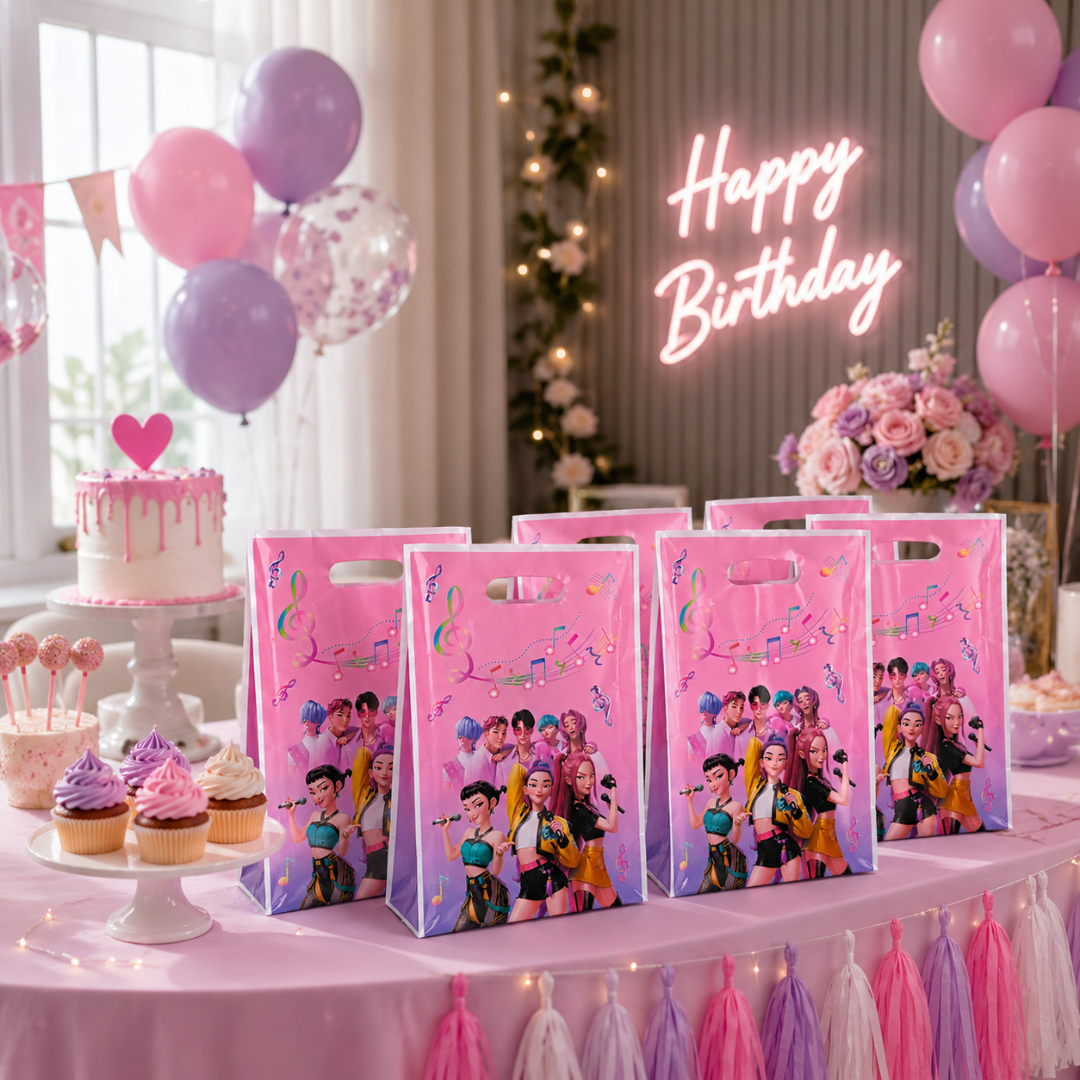 KPOP Loot Bags Pink - 10PC