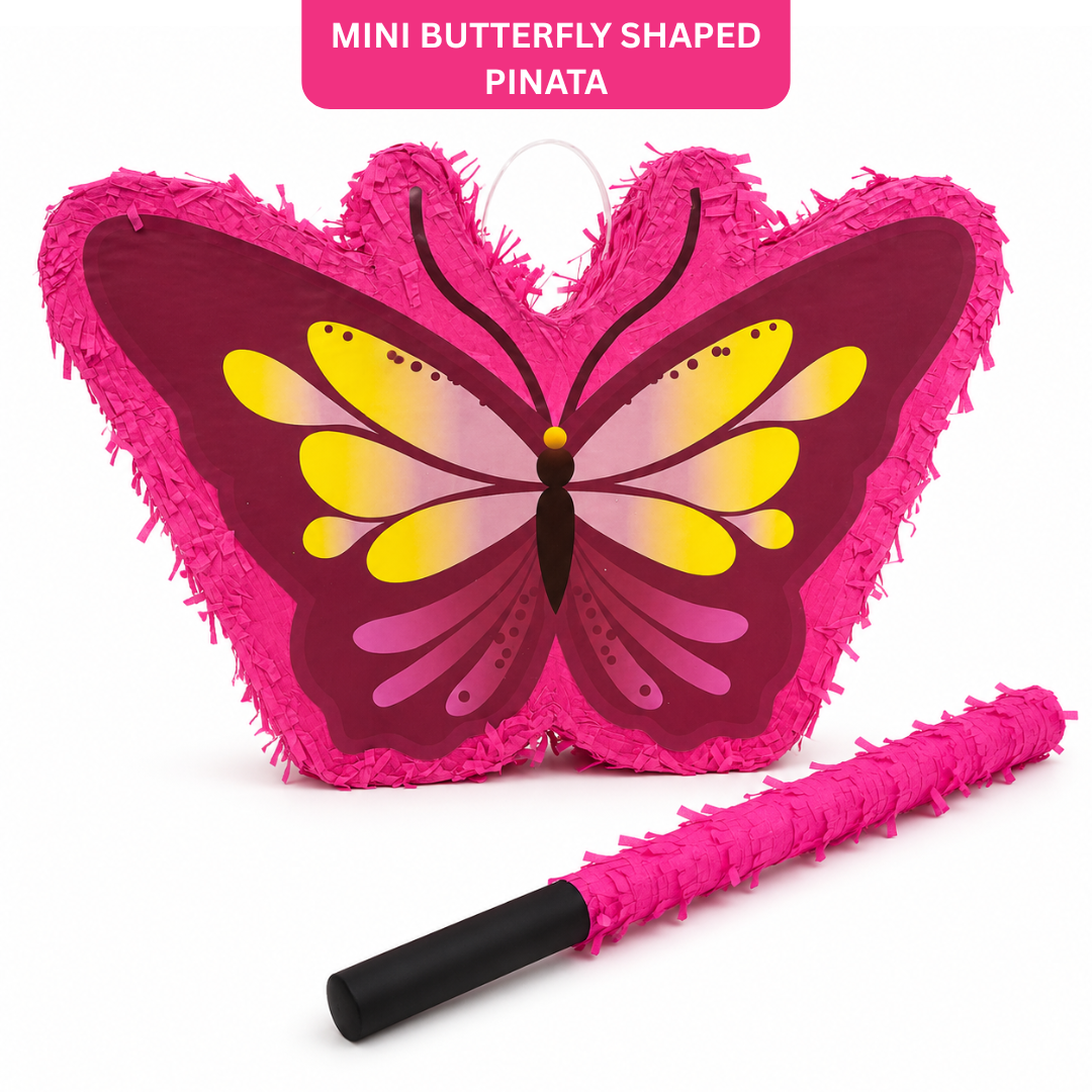 Mini Butterfly Shaped Pinata Khoi Bag with Stick
