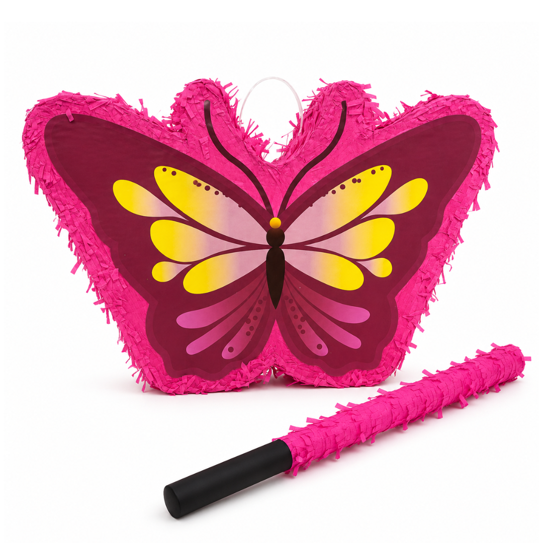 Mini Butterfly Shaped Pinata Khoi Bag with Stick
