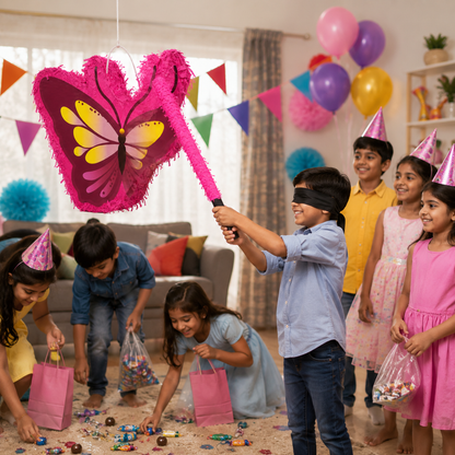 Mini Butterfly Shaped Pinata Khoi Bag with Stick