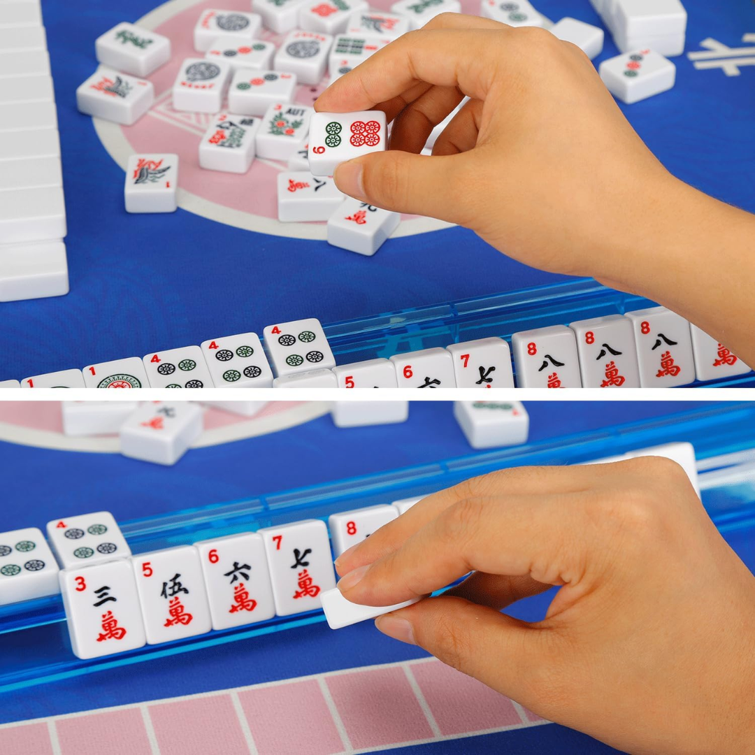 American Mahjong White Tiles Travel Set 30MM - 166 Tiles – Free Storage Box