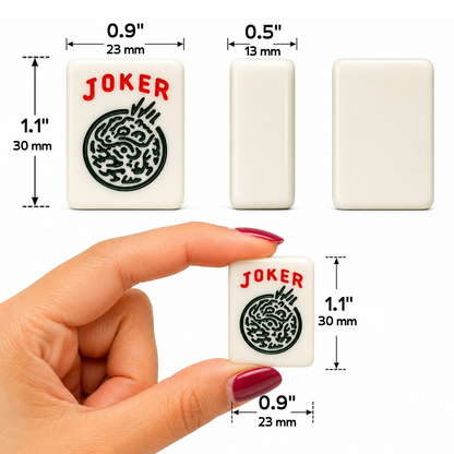 American Mahjong White Tiles Travel Set 30MM - 166 Tiles – Free Storage Box