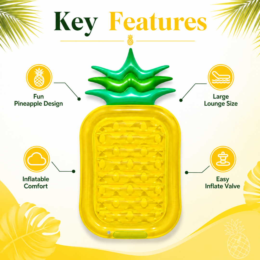 Carribean Pineapple Pool Float - 6FT