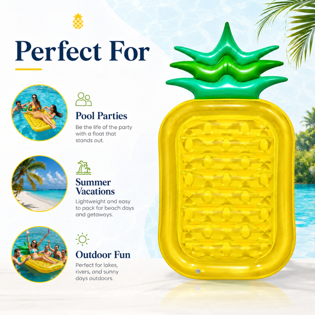 Carribean Pineapple Pool Float - 6FT