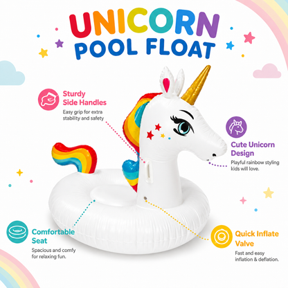 Fiesta Unicorn Pool Float - 7FT