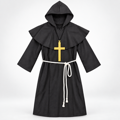Black Priest Costume - Size XL - Age 10 to 12