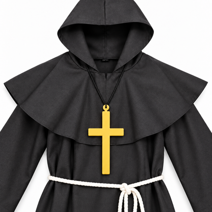 Black Priest Costume - Size XL - Age 10 to 12